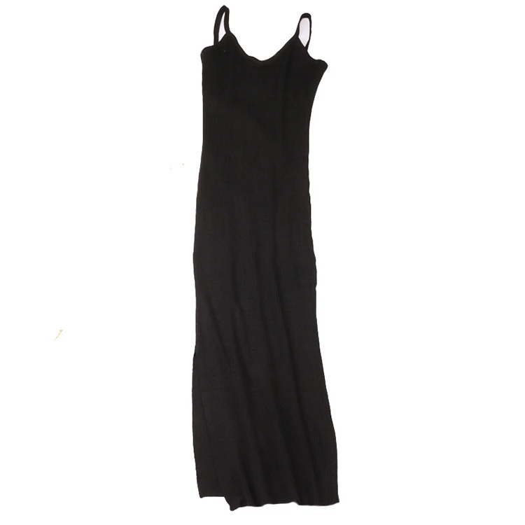 

Cheap Summer V-neck Sleeveless Washable Washable Women Knitted Dress