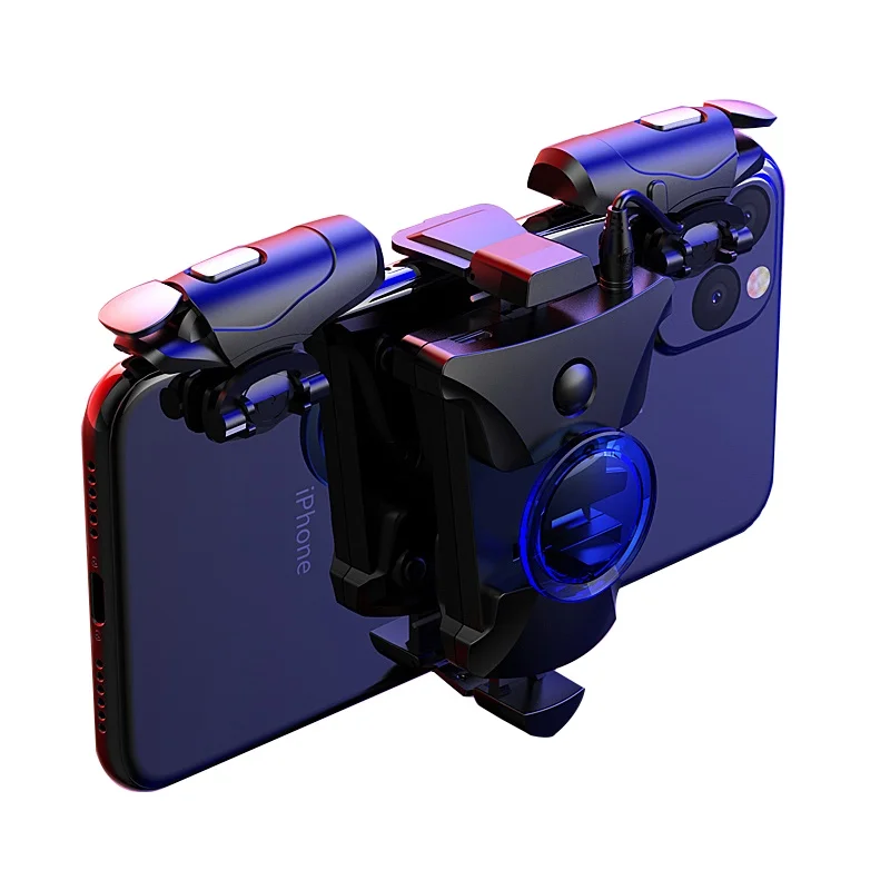 

PUBG Mobile Gamepad Game joystick trigger Handle controller L1 R1 Fire Button Aim Key Shooter for Fort/nite For PUBG, Black