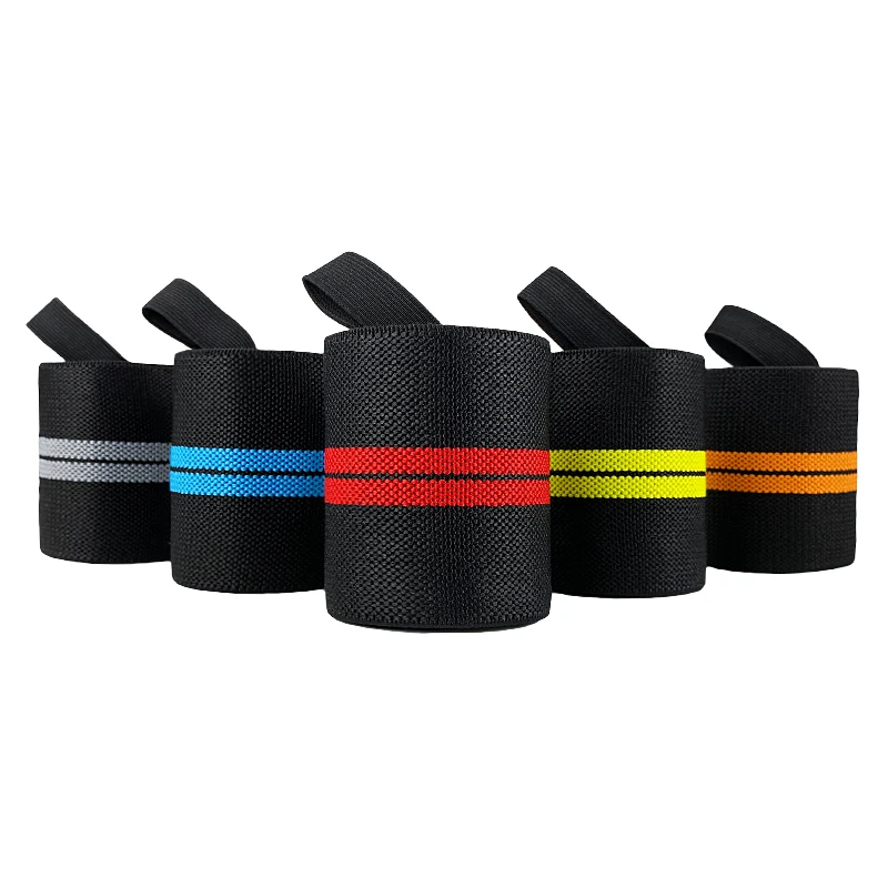

HYL-2633 Custom Weight Lifting wrist straps bands Sports Wrist Support Wraps, Black blue/black red/black yellow
