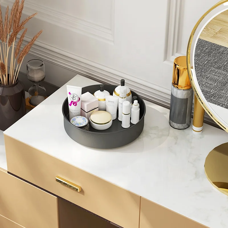 

Smart cosmetic clear 360 degree rotating make up organizer