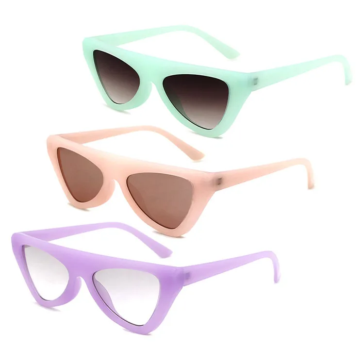 

VIFF HP21037 Popular Cheap Sun Glasses Women Small Candy Color Shades UV400 Triangle Shape Sunglasses