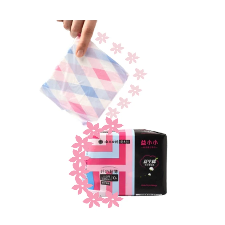 

Cheap disposable Sanitary Napkin Menstrual Pads Women Soft Bag Top Cotton Layer Style Time