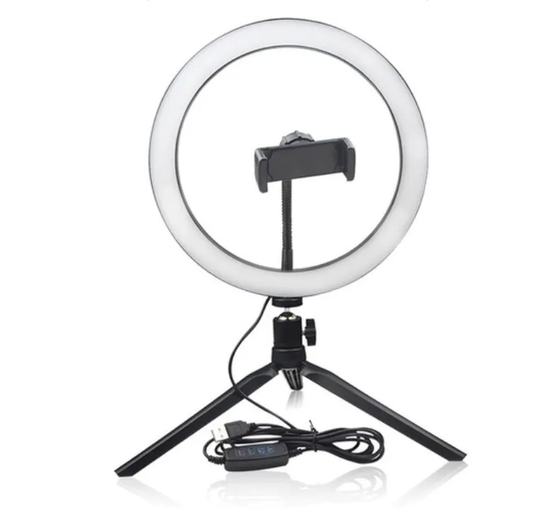 OEM Wholesale portable beauty flash LED selfie ring light for mobile phone mini circle camera flash light Selfie light