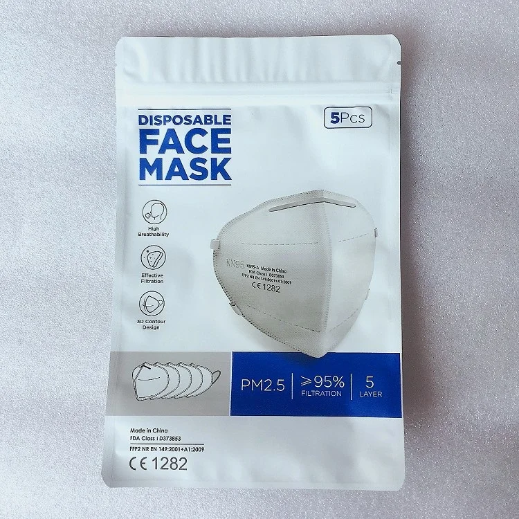 Plastic Ziplock Packaging Bag For Disposable Surgical Kn95 N95 Face