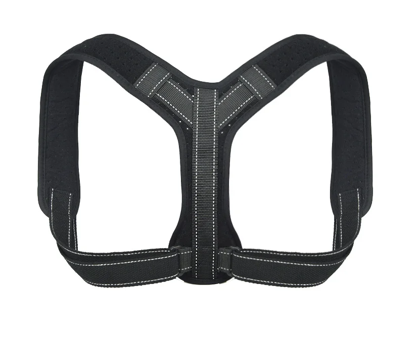 

2021 Adjustable Brace Support Clavicle Posture Corrector Adult Children Back Support Belt Corset Orthopedic back posture brace, Black