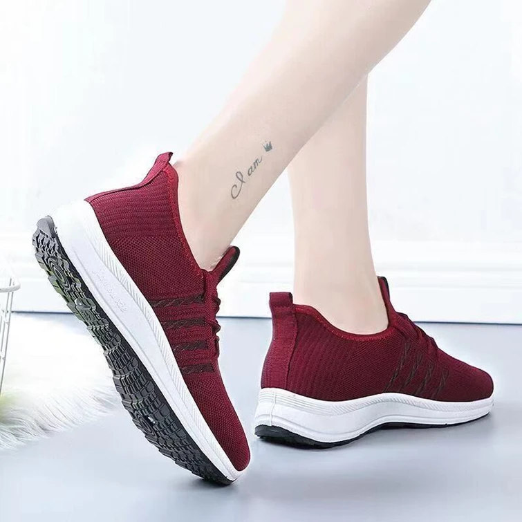 

Breathable Women New Fashion Outdoor Large Size Lace-up Spring Commute Casual Shoes