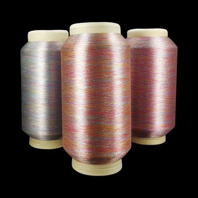 
Very fine colorful Polyester lurex yarn melange yarn Metallic Yarn 