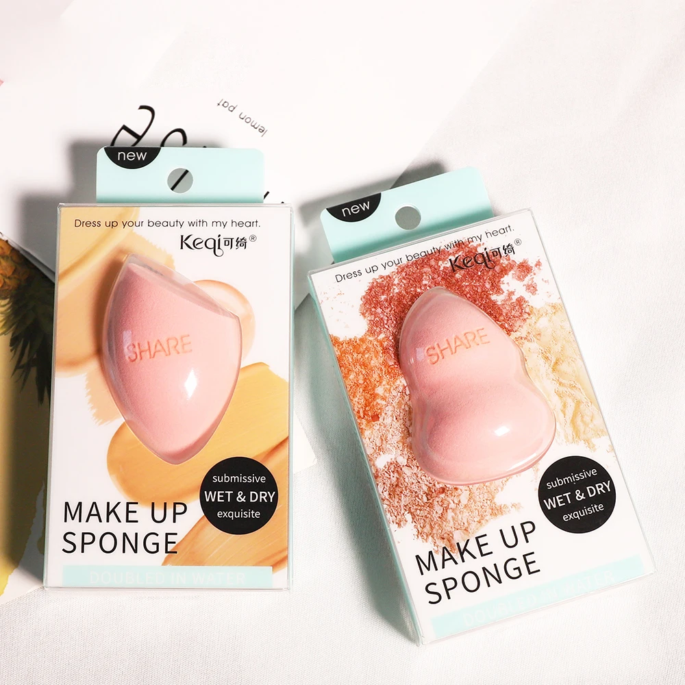 

Wholesale High Quality Makeup Sponge Private Label Beauty Latex Free Sponge Blender Hot Sales Powder Puff, Mixed color