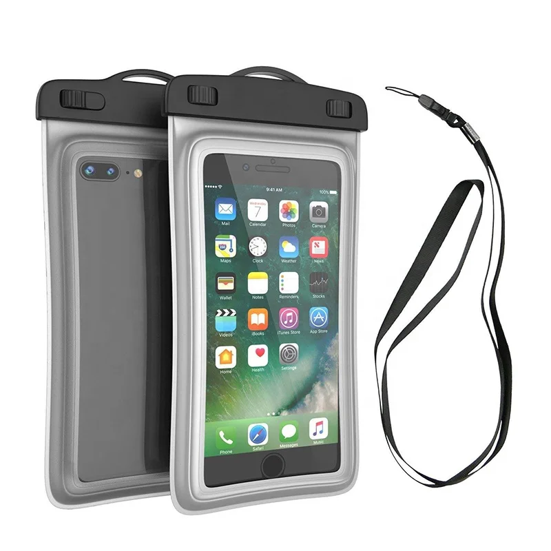 

10% OFF OEM logo Clear Cell Phone Pouch Cases With Lanyard PVC Mobile Phone Waterproof Bag 6.5 inch, Accept