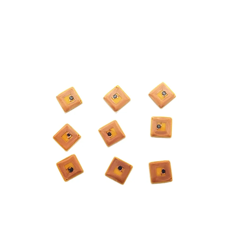 

RZX In Stock Free Sample Passive 13.56MHz ISO14443A Adhesive 5*5mm Square Shape Micro Mini RFID FPC NFC Sticker Tag