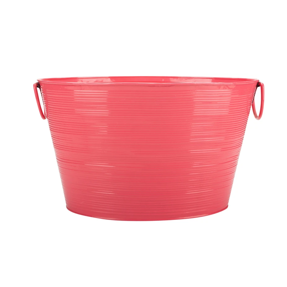 Large Oval Metal Laundry Bucket Galvanized Party Laundry Bucket Buy