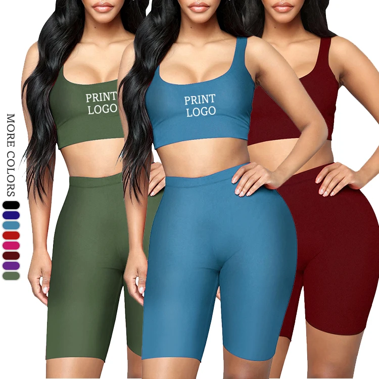

Custom Logo Hip Enhancer Sleeveless Plain Yoga Wear Women Workout Activewear Sets, As picture,can be change