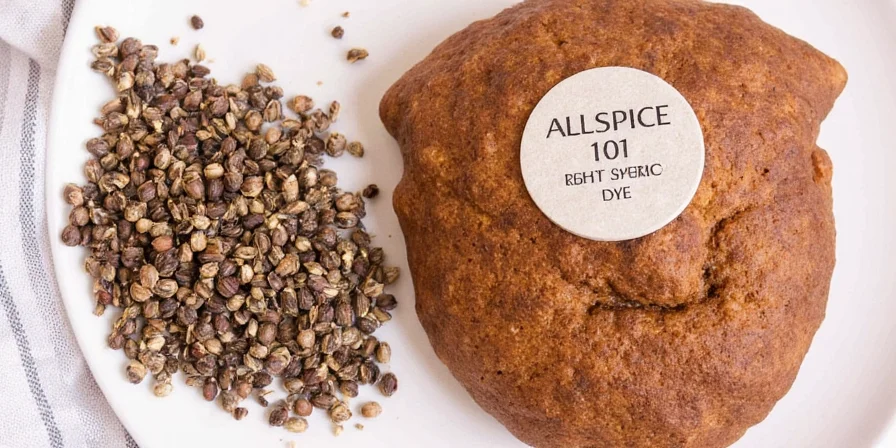 Allspice berries on a wooden table