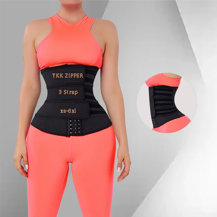

2020 Custom Buckle Slimming Latex 7 Steel Bone Belt Loose Weight 3 Strap Customer Waist Trainer
