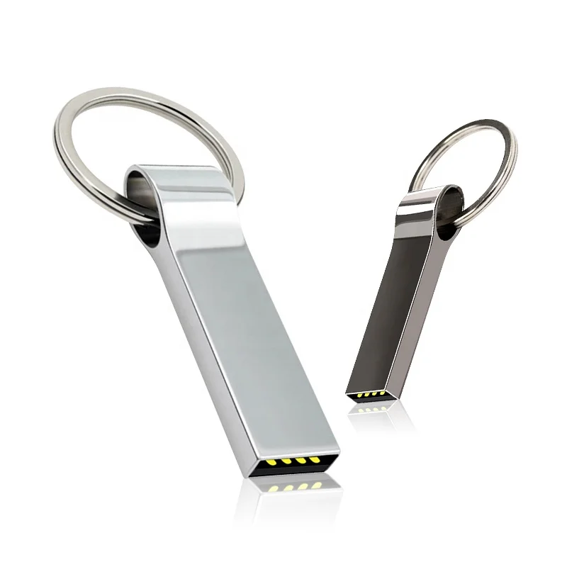 

Metal Promotional Custom Logo Usb 2.0 Flash Memory Usb Flash Drives with metal box, Sliver gray