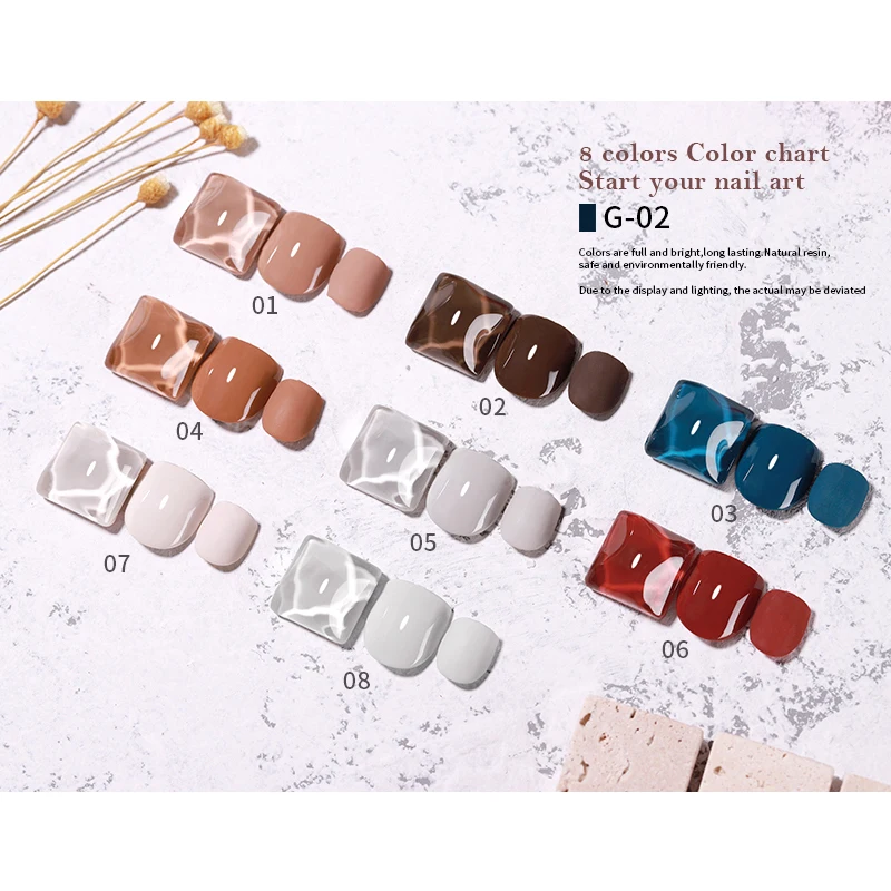 

VENDEENI New arrivals 8 Colors Set Private Label Gel Polish Kit UV Gel With Gift Box Factory Price, 3000 colors