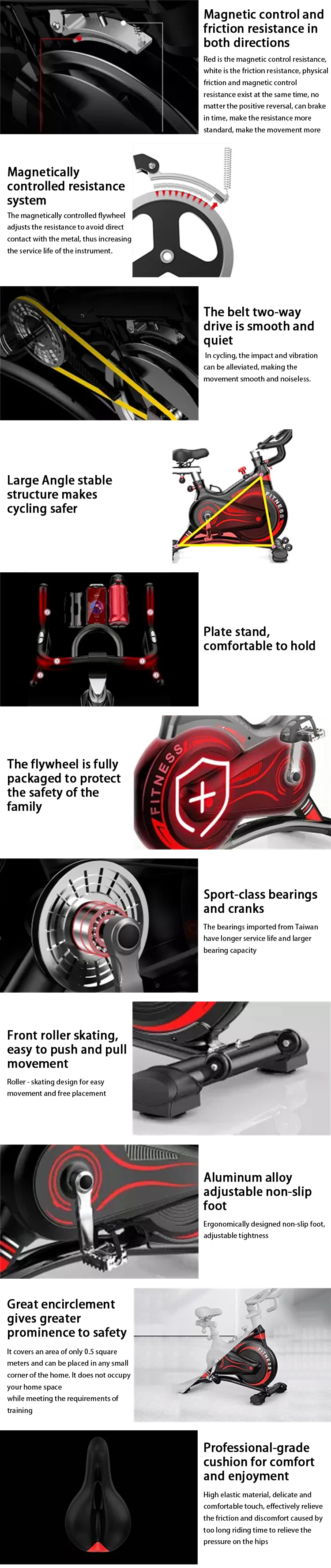 18kg exercise bike indoor 18kg flywheel