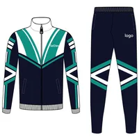 

Customized sublimation soccer running jogging training suit with long sleeves jacket suit