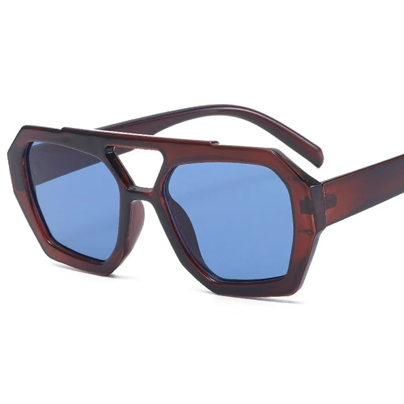 

New arrival 2023 retro pc large irregular square frame one piece sports sunglasses
