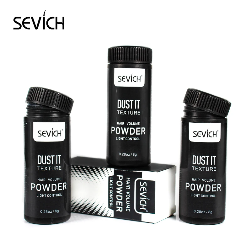 

Sevich Hair Styling Texturizing Powder Instant Style Volume Texture Hair Powder, White powder in black bottle/oem