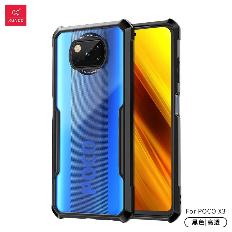 

PC TPU Mobile Case for Xiaomi POCO X3/Poco X3 NFC Xundd Case, Black