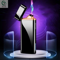 

China Factory Cigar Lighter, Fancy Design Dual Arc USB Lighter, Rechargeable Electric No Gas and Flameless Smoking Lighter