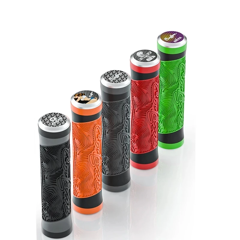 

Cycling Accessories Ultralight MTB Bike Grips Shockproof Anti-slip Silicone Bicycle Handlebar Grips With Plugs, Optional