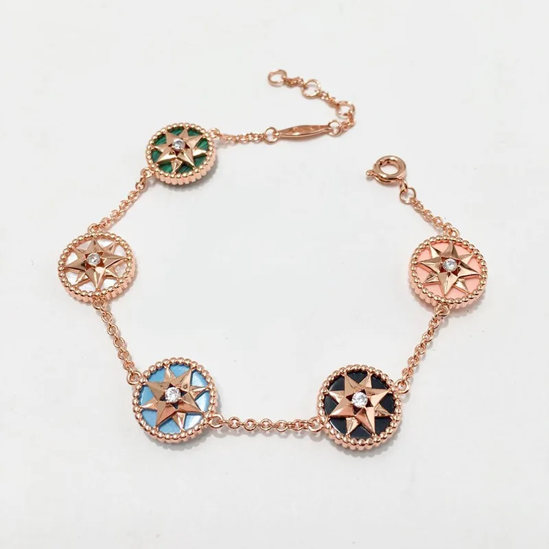 

Korean fashion octagonal star compass BRACELET COPPER Fritillaria Bracelet Fashion versatile jewelry