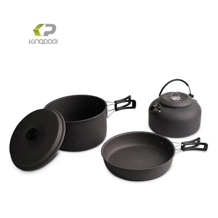 

Portable hiking picnic outdoor kitchen jumbo cookware kettle