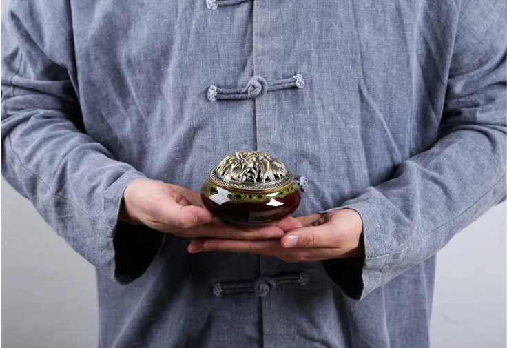 Ceramic Incense Burner Dubai Smoke Backflow Essential Oil Arabic