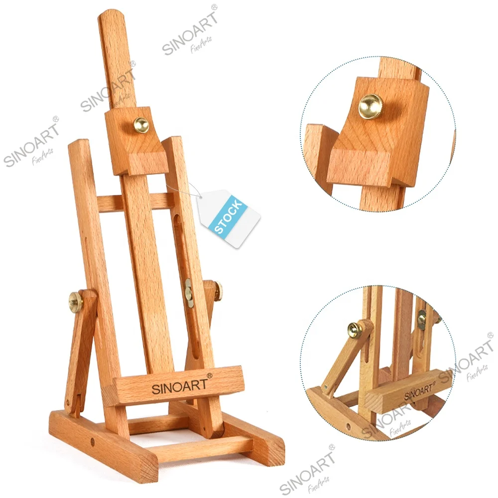 

SINOART In Stock table top easel wooden easle Hold canvas up to 26cm desk easel for mobile phones