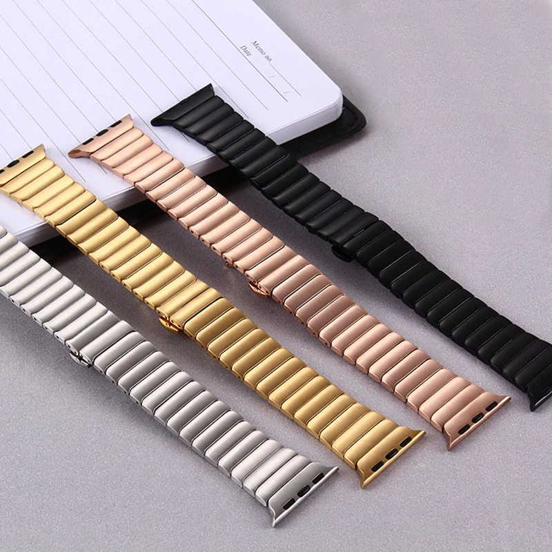 

Sport Metal Stainless Steel Chain Watch Bands For Apple Watch Band  Bracelet