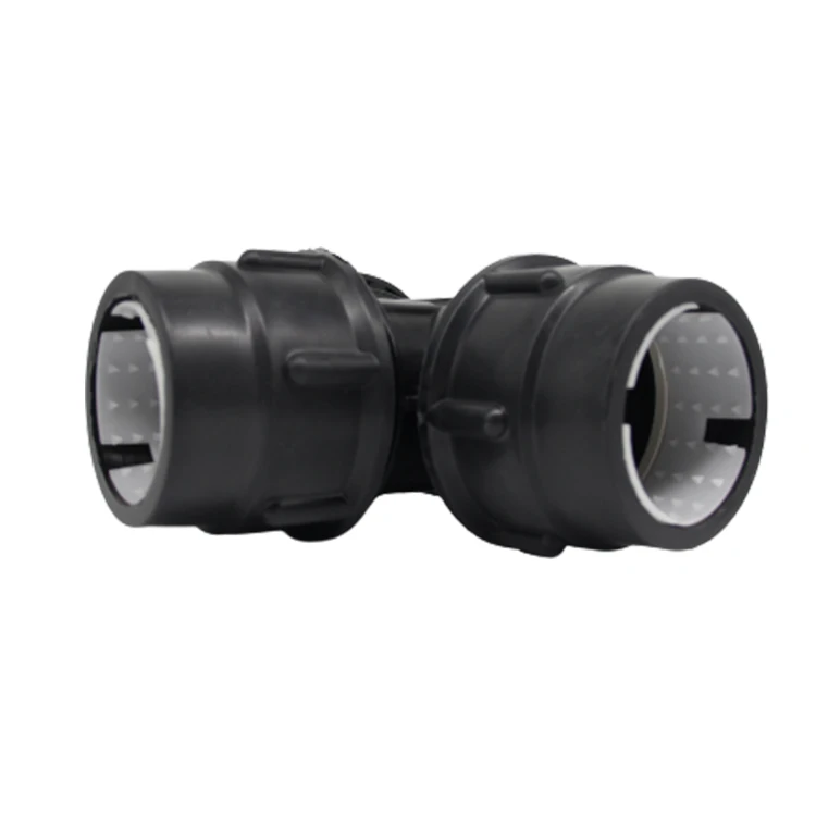 

HDPE Pipe Compression Black Quick Connect Plastic Pipe Fittings