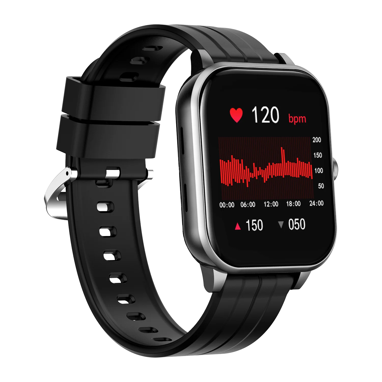 

YM Whosesale high quality fashionable 1.54" IPS TFT heart rate blood pressure monitor T500 sport smart watch