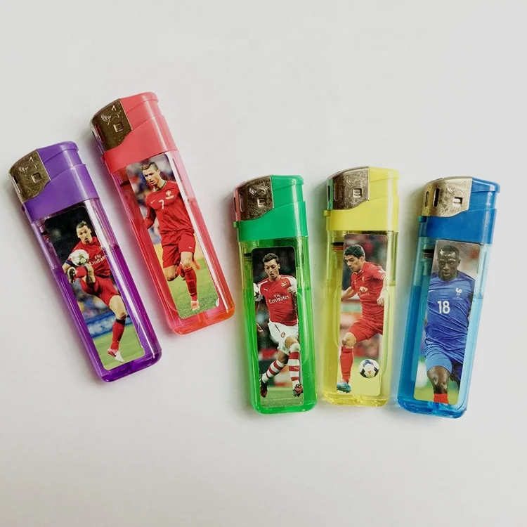 Fashion Color Electronic Plastic lighter Custom Electric Lighter