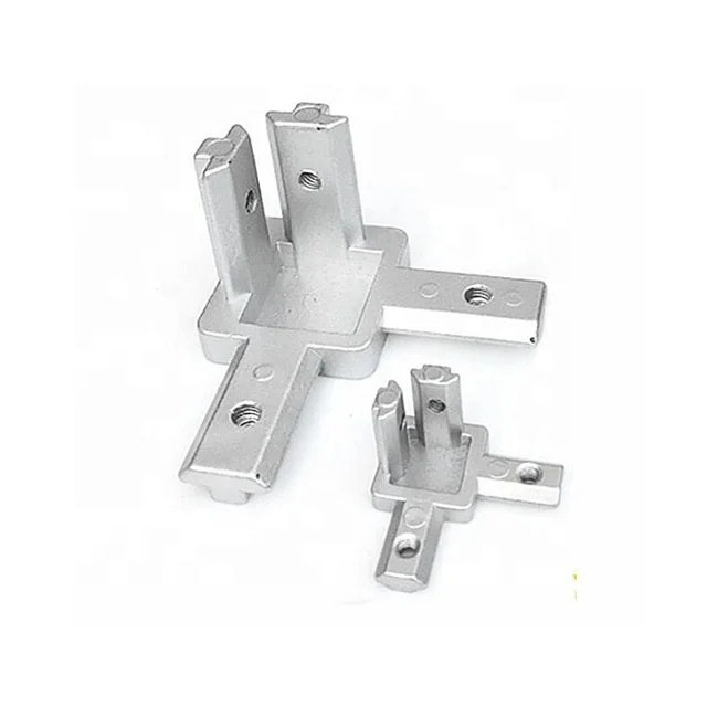 Wholesale 2020 L-Shaped Triangle Bracket 3030 4040 Aluminum Profile 3-Way End Corner Connector for 2020 Year Models