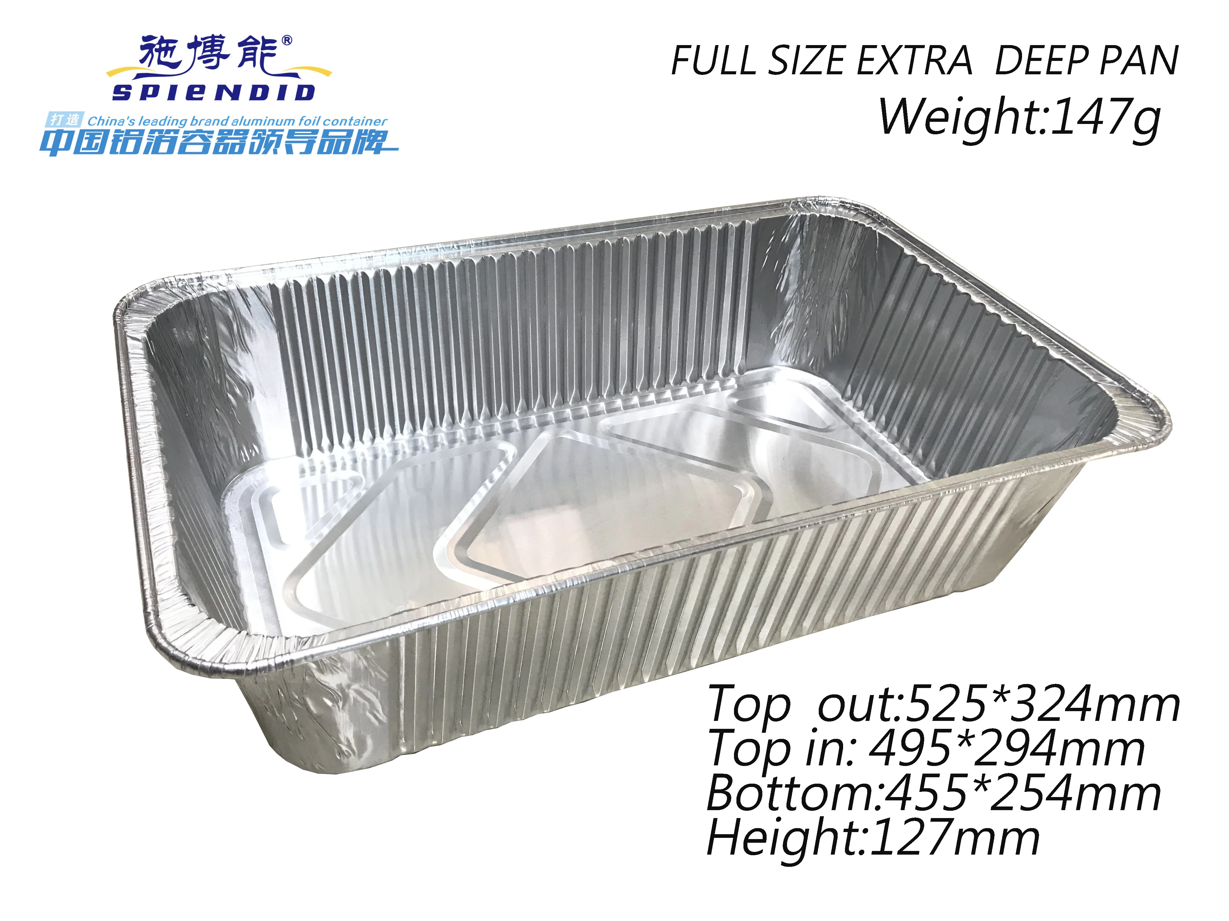Full Size Extra Deep Large Steam Table Aluminum Foil Tray For Party Barbecue Tray Aluminum Foil Container Buy Alumium Foil Container For Party Tray Aluminum Foil Barbecue Tray Full Size Extra Deep Foil Container