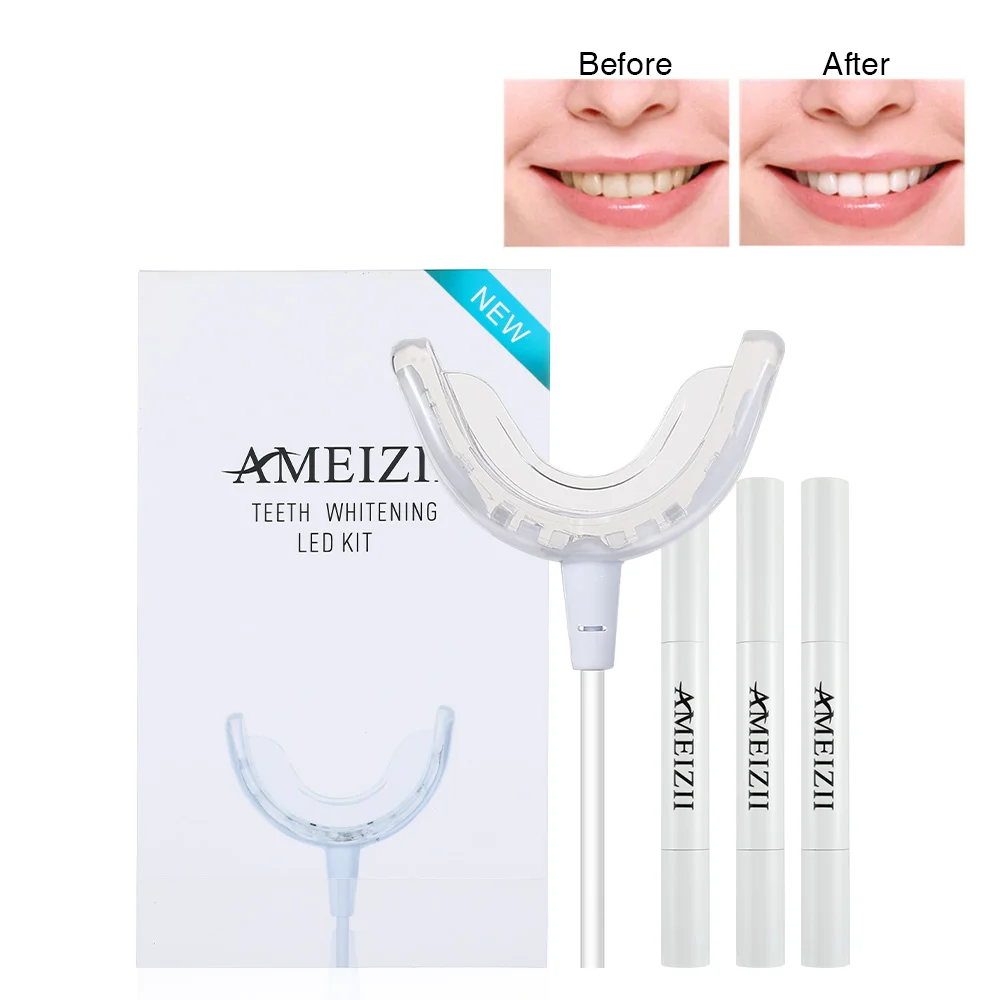 

Wholesale Ultrasonic 16 LED Blue Light Wired Teeth Whitening Kit Tooth Bleaching Gel Pen Dental Care Set Blanchiment Dentaire