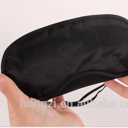 

Eyeshade polyester black cloth art air travel Portable Soft Sleep Rest Aid Eye Mask Cover Eye Patch Sleeping Mask