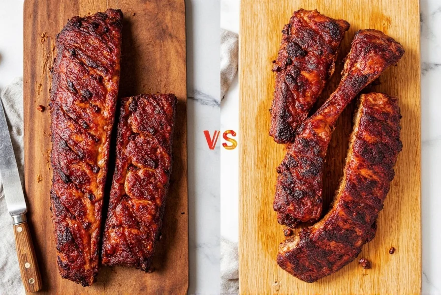 BBQ ribs on a plate