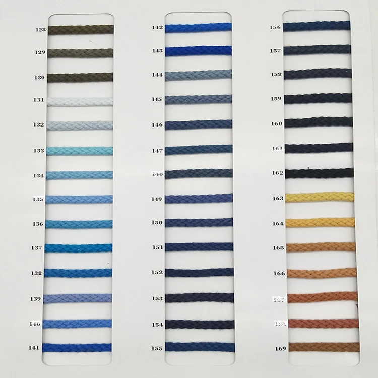 

Wholesale 4- 5mm Colored Braided Soft Round Drawstring Rope Cotton Cord Rope For Garment In Stock, Custom colors