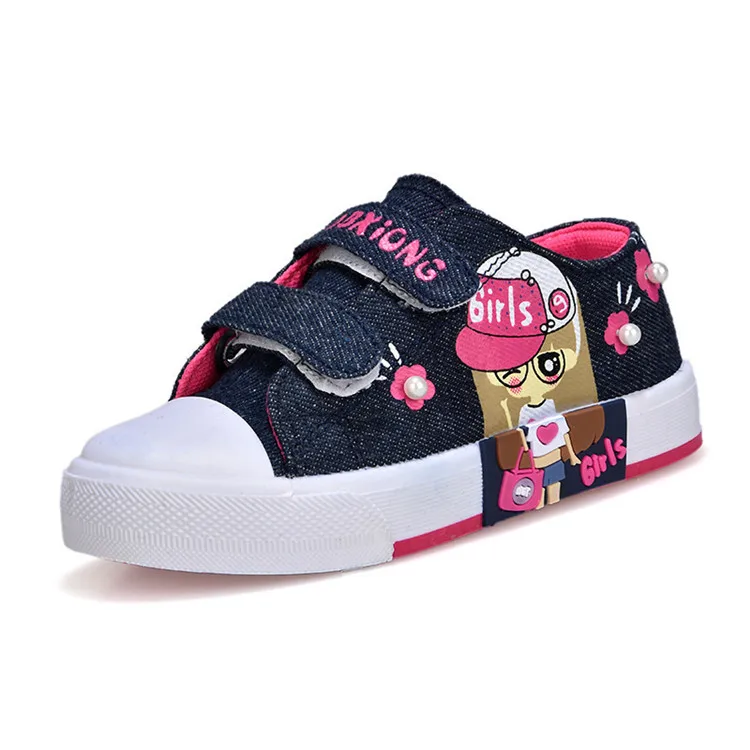 

Factory wholesale direct sale children's fashion comfortable sneakers, Black/pink