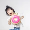 sekolah travel back pack cartoon 3d bags, leisure backpack bagpack for girls, cartoon circle cake shaped Donut backpack for kids