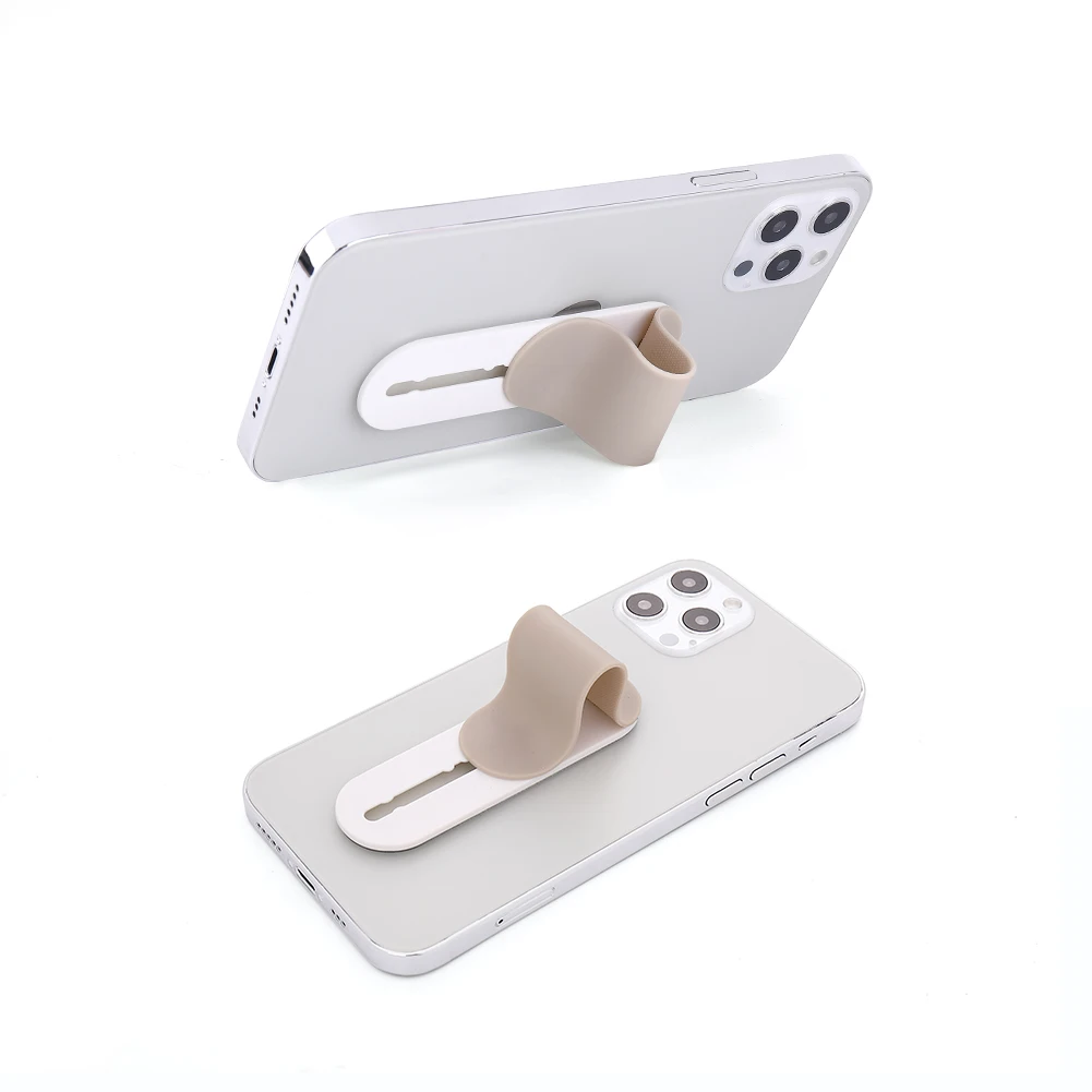 

MOMOSTICK New Original Transparent Mobile Phone Holder Sliding Grip Cell Phone Stands with Reusable Sticky Gel Pad, Multi