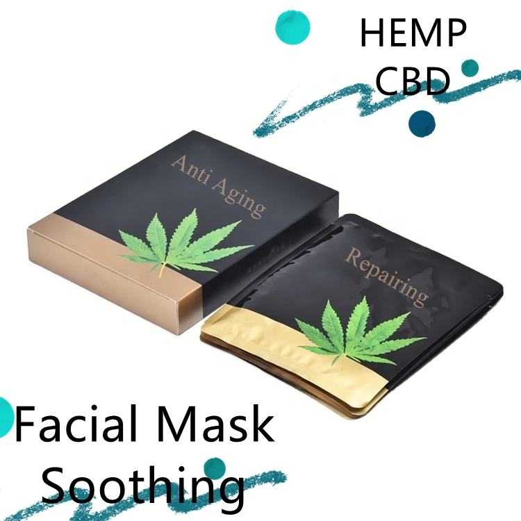 

Organic Hydrating Hemp Natural Serum Extract Skin Care Face Mask for All Skin Types, Black