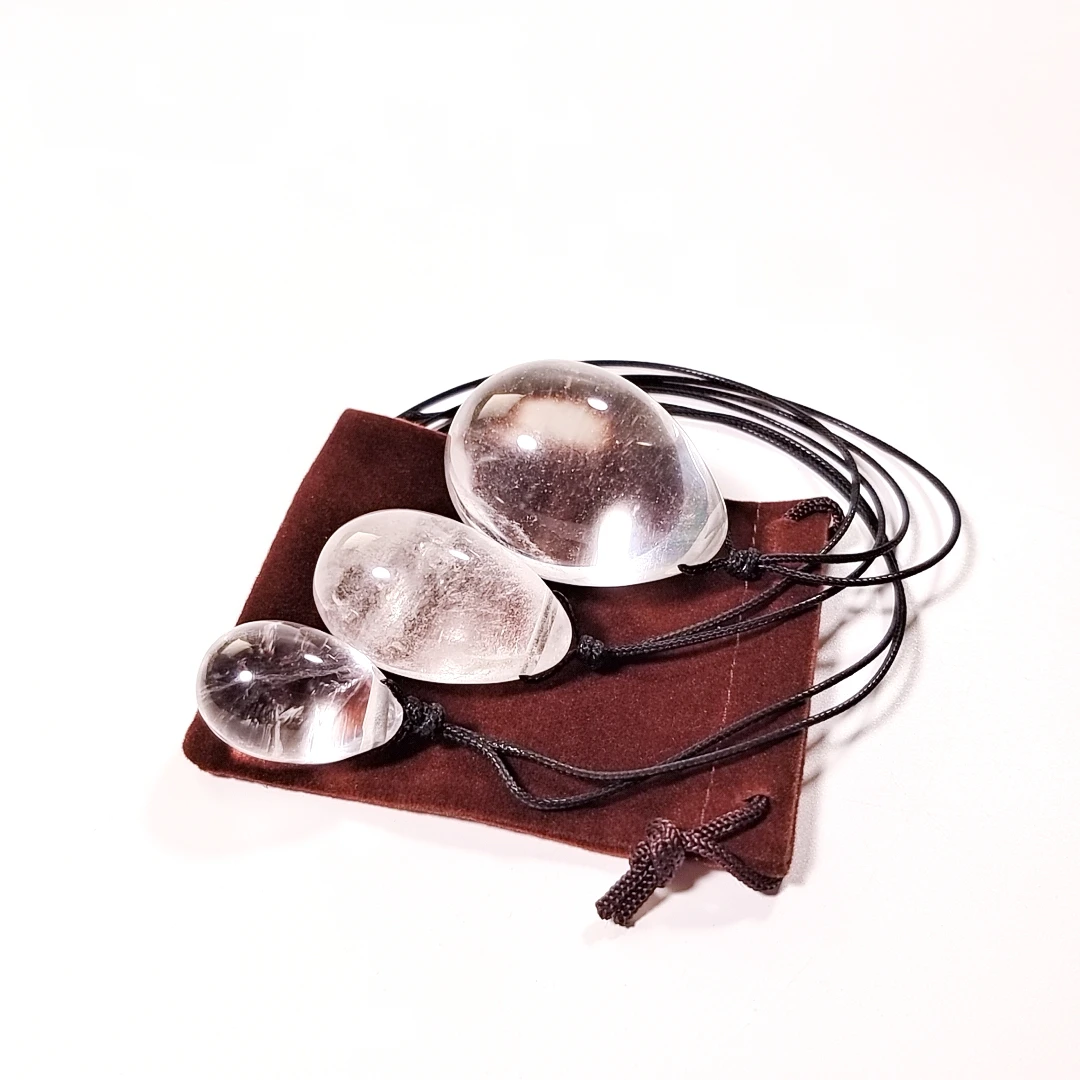 

Good Price Natural Clear Quartz Yoni Eggs semi-precious stone crafts