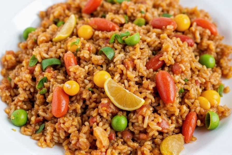 Louisiana street food vendor serving jambalaya