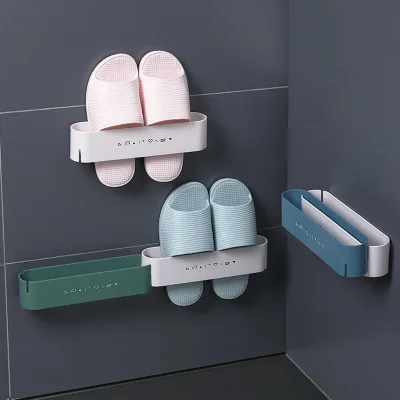 

Bathroom Shoe Rack Wall-mounted Wall-mounted Non-perforated Toilet Shelf Drain Door Toilet Storage Shelf