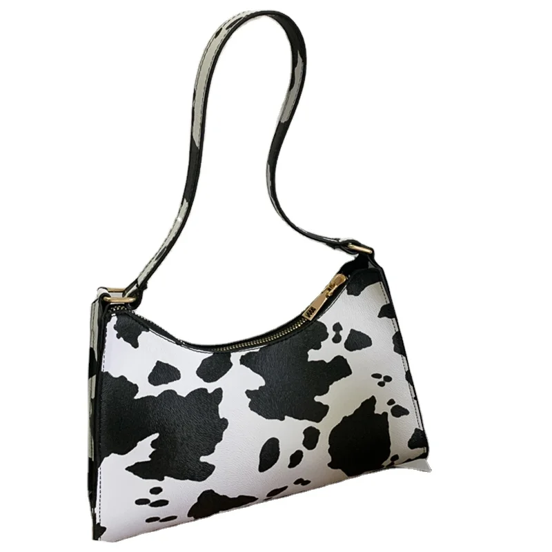 

Fashion Lady Underarm Shoulder Bag Fashion Women Ladies Leopard Print Pu Leather Black Girls Lady Handbag