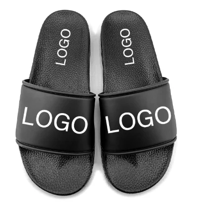 

wholesale cheap plain customized design 3d screen print slipper, custom logo man pu slide sandals, blank sublimation slides, As per customer's request
